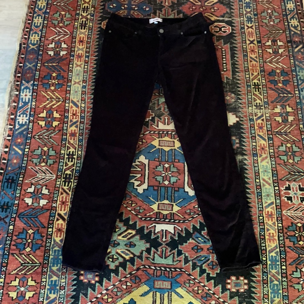 Paige velvet verdugo ultra skinny pants size 29